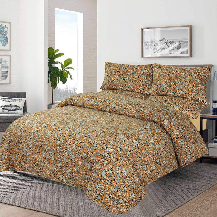 RUCHE - Orange Carrot - King Size Bed Sheet Set