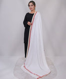 Bagallery Exclusive Viscose Winter Shawl White