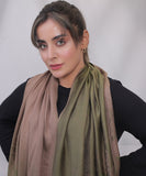Bagallery Exclusive 3D Printed Viscose Winter Stole Green