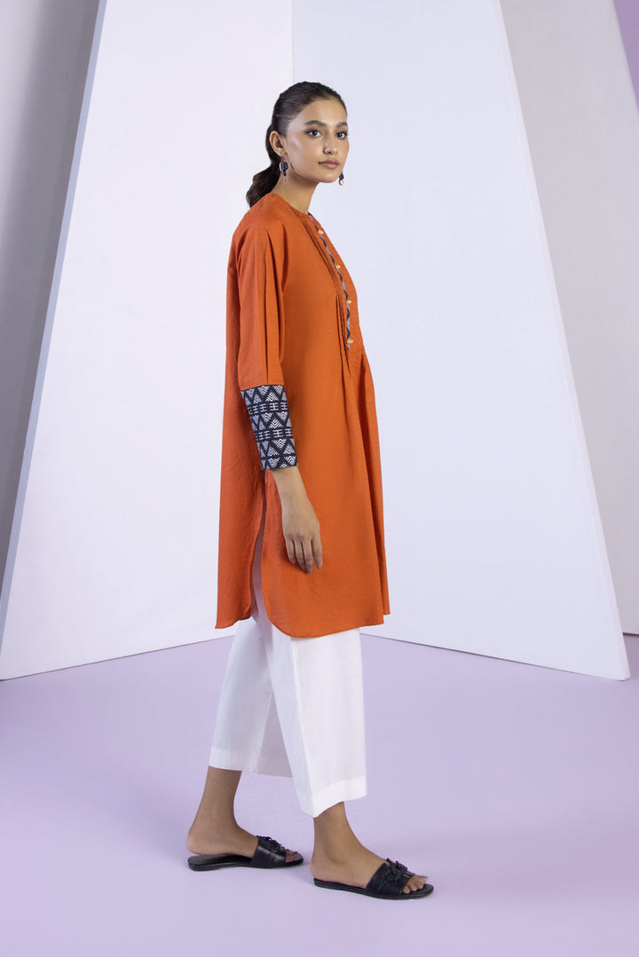 Womens Ready To Wear Orange Shirt