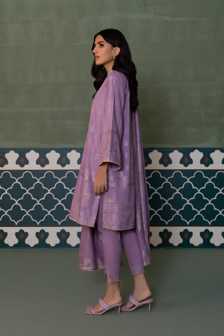 Sapphire- 3 Piece - Embroidered Jacquard Suit