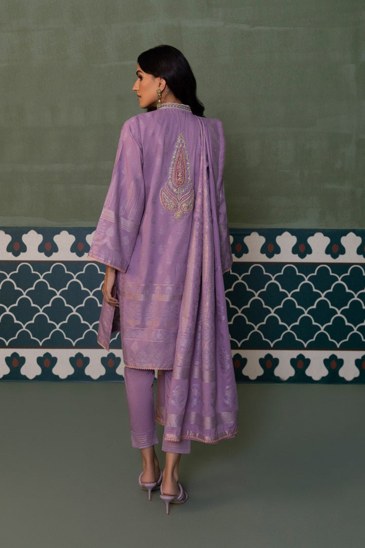 Sapphire- 3 Piece - Embroidered Jacquard Suit