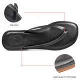 Aerothotic Aeris Women's Genuine Leather Summer Casual Comfort Flat Slide Sandals - PL3293