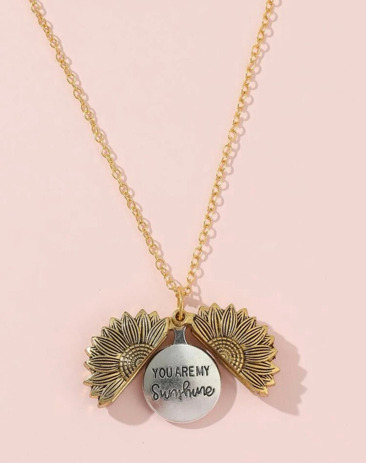 Pink Panda- "you are my sunshine" necklace