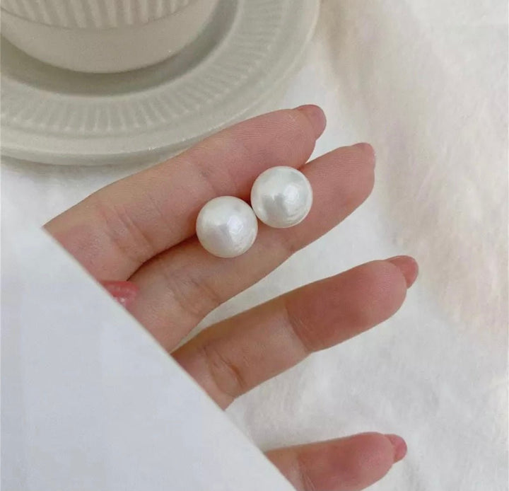 Pink Panda- Pearl Studs