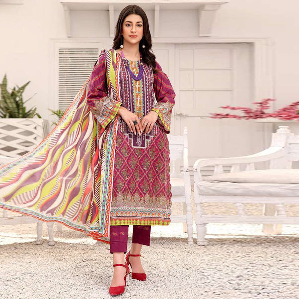 Rangoli- Printed Lawn 2022- 	PR-214-A