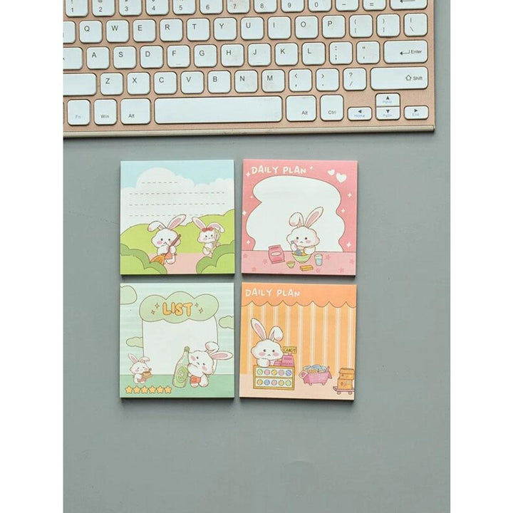 Shein- 4pcs Rabbit Print Sticky Note