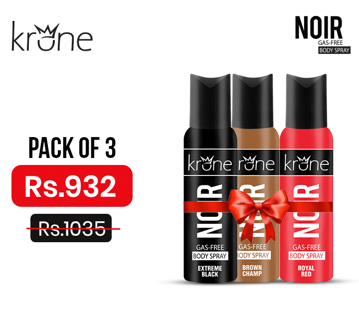 Krone- Pack of 3 NOIR