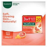 Palmolive- Naturals Bar Soap Saver Pack 98gx3 - Refreshing Glow