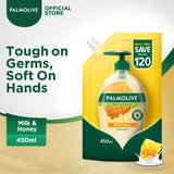 Palmolive- Naturals Liquid Handwash Milk & Honey 450ml Refill Pouch