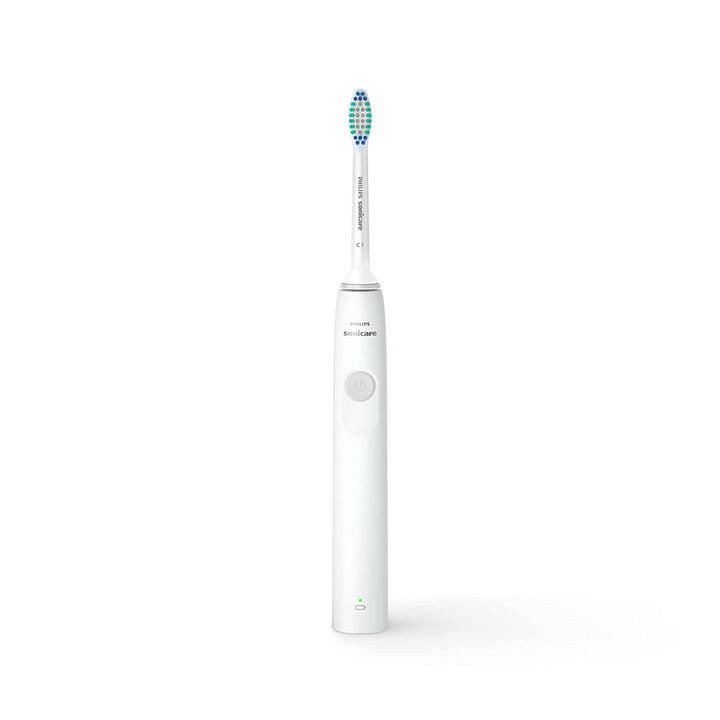 Sonic technology combined with our brush action gently removes 3x more plaque than a manual toothbrush.