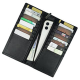 JILD - Executive Leather Long Wallet - Black