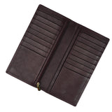JILD - Executive Leather Long Wallet - Brown