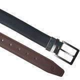 JILD - Double Sided Reversible Men's' Leather Belt - Black Brown