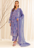 Printed Essentials by Farasha Embroidered Lawn 3 Piece Unstitched Suit FSH24 FPE-08 LAVENDER BLISS