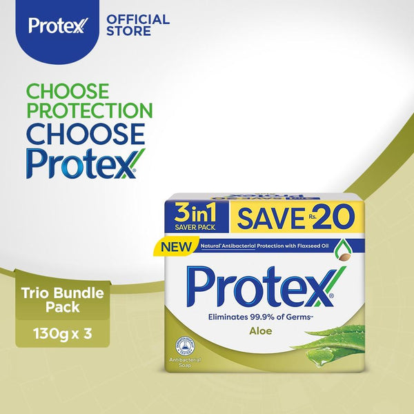 Protex- Bar Soap Saver Pack, 130gx3 - Aloe