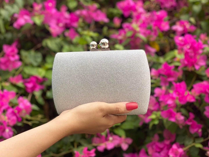 Rabbiya Bags- Silver Moonlight Clutch – Bagallery