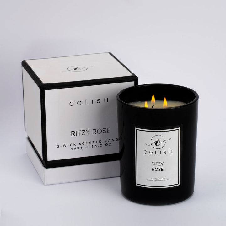 Colish- Scented Candles Ritzy Rose 230g