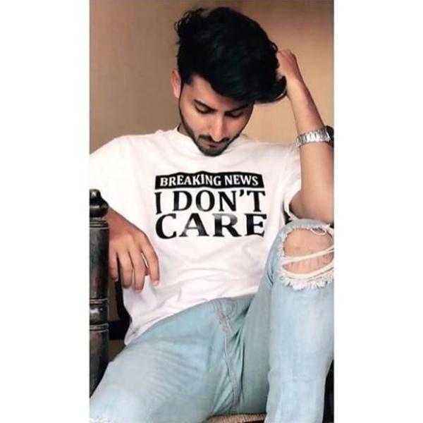 Emerce- IDGAF Printed Half Sleeves T Shirt Maroon