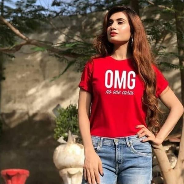 Emerce- OMG Printed Half Sleeves T Shirt Red