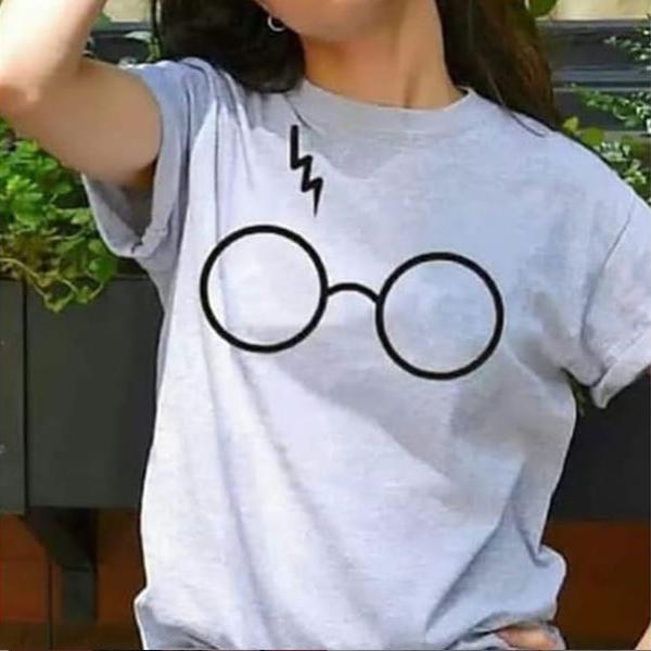 Emerce- Potter Glasses Printed Half Sleeves T Shirts White