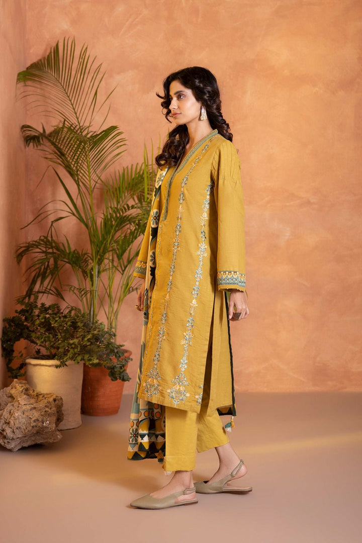 Sapphire- 2 Piece - Embroidered Khaddar Suit