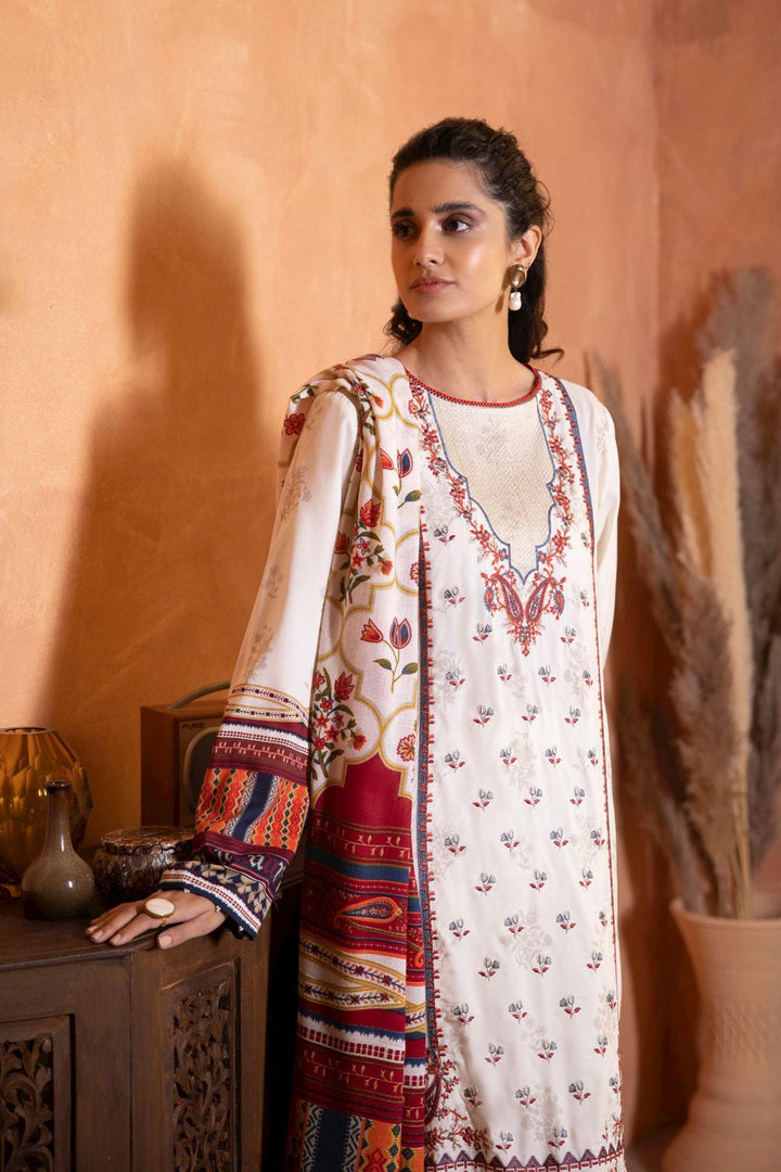 Sapphire- 2 Piece - Embroidered Linen Suit