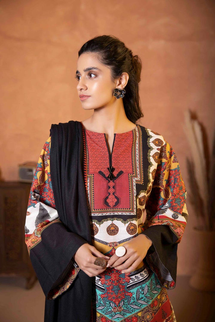 Sapphire- 2 Piece - Embroidered Khaddar Suit