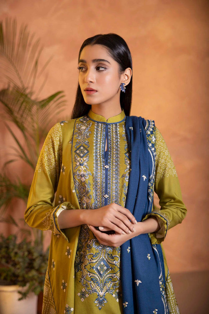 Sapphire- 2 Piece - Embroidered Satin Suit