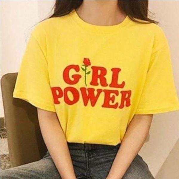 Emerce- Girlboss Printed Half Sleeves T Shirt White