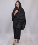 Bagallery Exclusive Plain Pashmina Shawl Black
