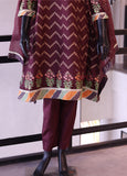 SNSC Embroidered Cotton Stitched 3 Piece Suit - SNSC24FE FRK110-3