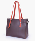RTW - Dark brown satchel tote bag