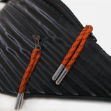 A Tailor's Son - shades of black double zip cross bag