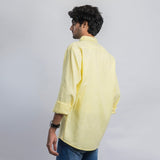 VYBE- Casual Solid Shirt - Yellow
