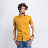 VYBE -Casual Shirt Half Sleeve-Mustard