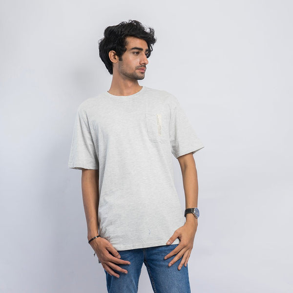 VYBE-Plain T Shirt-Gray