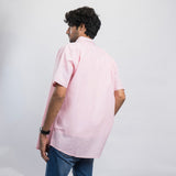 VYBE-Casual Shirt Half Sleeve-Light Pink