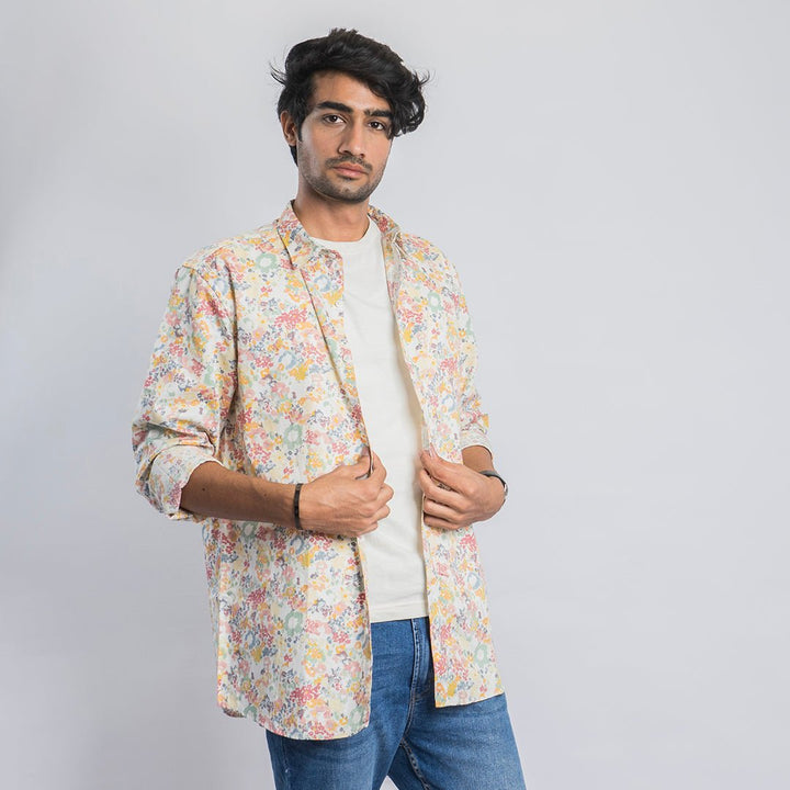 VYBE-Casual Shirt - Multi Flowers