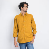 VYBE - Casual Solid Shirt full sleeve- Mustard