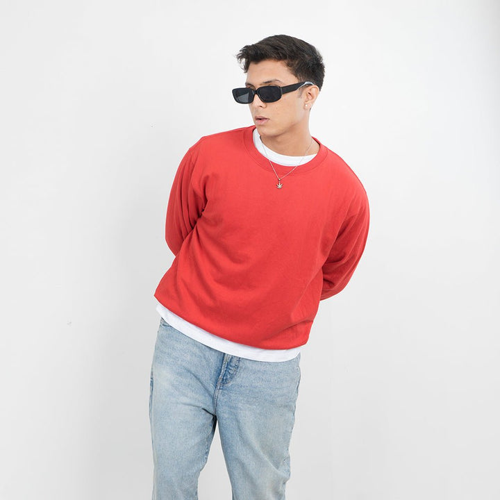 Vybe Basics - Sweatshirt - Red