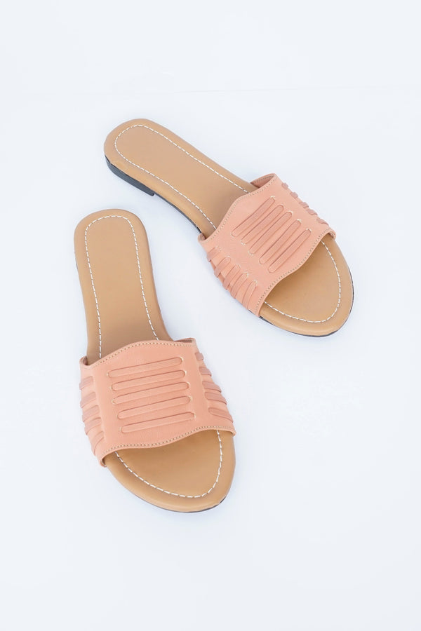 Vybe-Lacy Grace Slides-Pink
