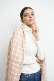VYBE - Wool Plaid Stole Pink