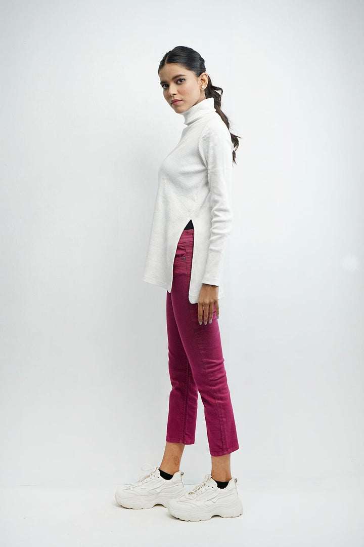 VYBE- Ladies Pants- Fusia Denim