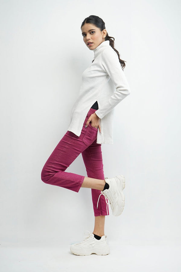 VYBE- Ladies Pants- Fusia Denim