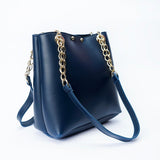 VYBE- Chain Shoulder Bag- Blue