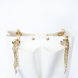 VYBE- Chain Shoulder Bag- White