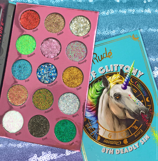 Rude Cosmetics - Sin of Glittony Glitter Palette