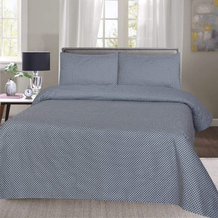 RUCHE - Slate - King Size Bed Sheet Set