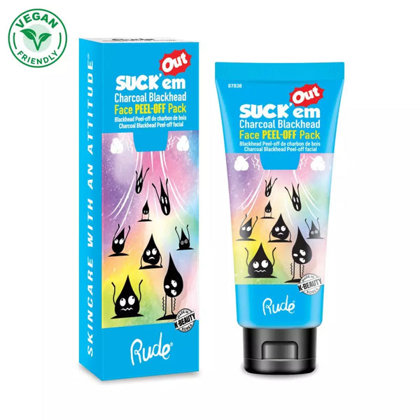 Rude Cosmetics - Suck'em Out Charcoal Face Peel Off Pack